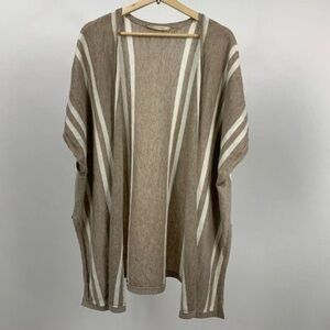 Soft Surroundings Striped Open Cardigan/Shawl